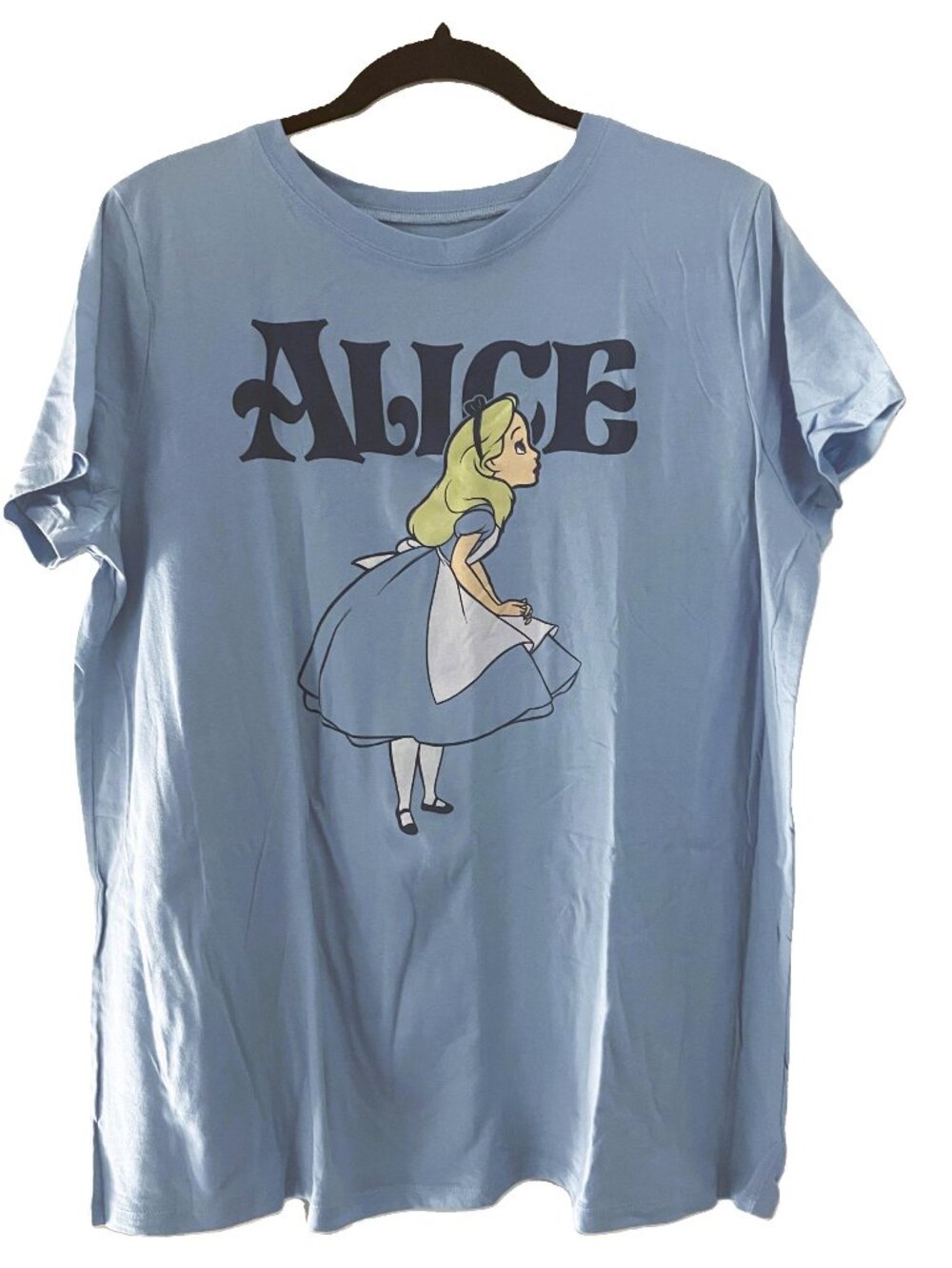 Torrid Size 1 (14-16) Disney Alice in Wonderland Tee Shirt Powder Blue